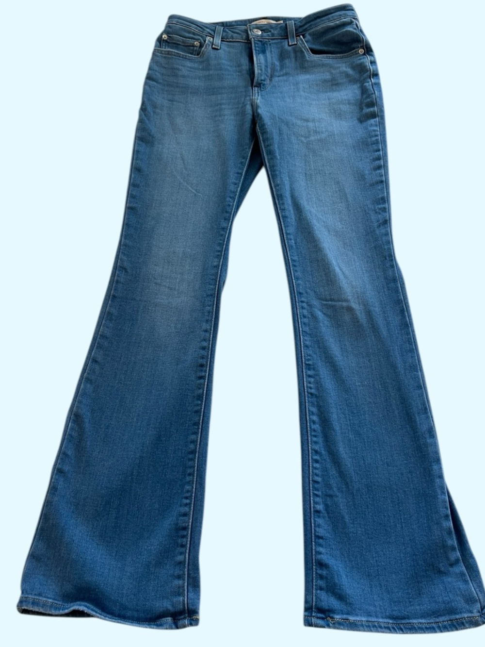 Levis 725 Jeans Women's 29 Boot Cut High Rise Stretch Denim Medium Wash 29x31